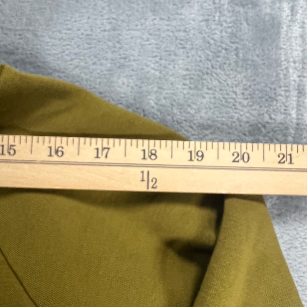 Nike Quarter Zip Hoodie Olive Green Big Logo Mens Small - Picture 3 of 8